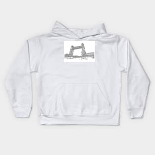 Rotterdam bridge Kids Hoodie